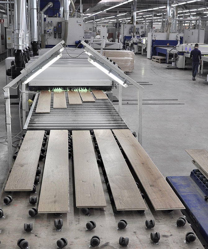 A relevant stock photo of wood floor manufacturer in a typical setting.