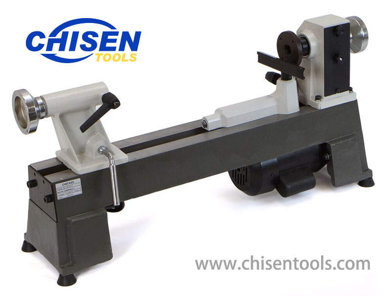 A relevant stock photo of wood turning lathe china in a typical setting.