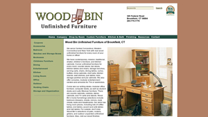 Wood Bin| Unfinished Furniture Store | Brookfield Connecticut| - unfinished furniture factory