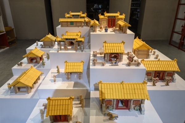 A relevant stock photo of wooden toys china in a typical setting.