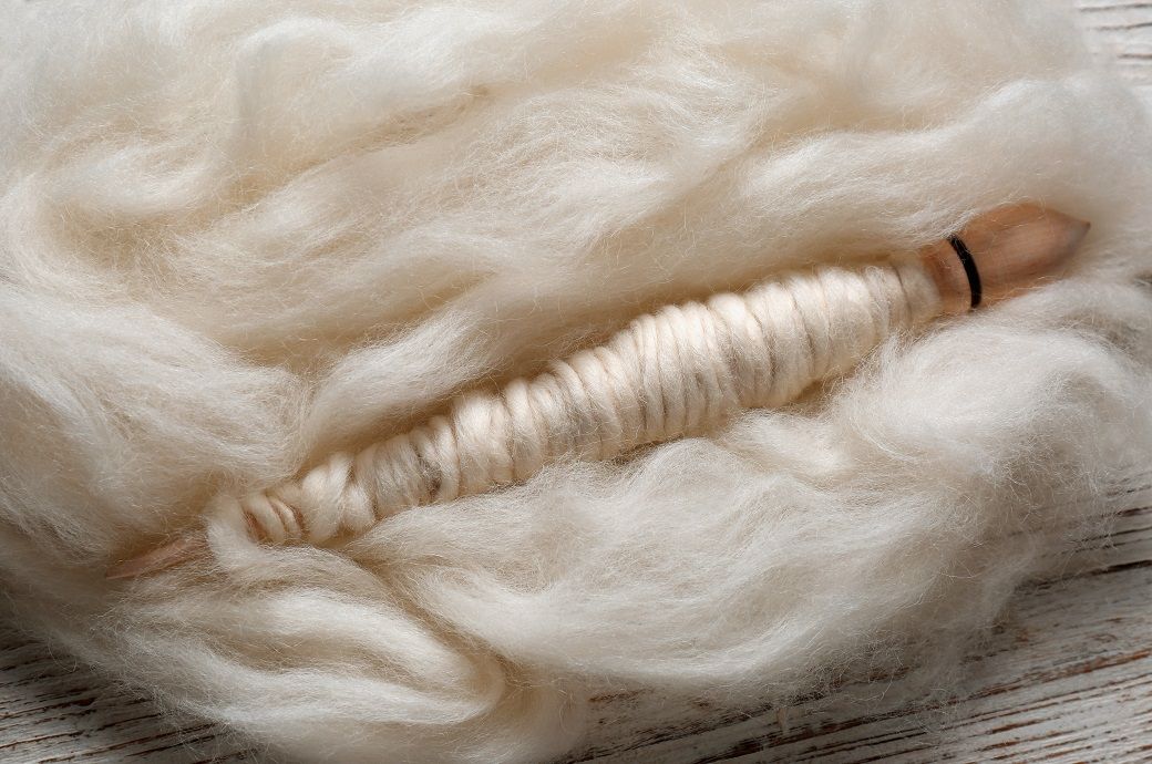 A relevant stock photo of wool china in a typical setting.