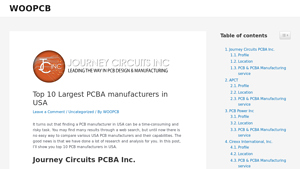 Top 10 Largest PCBA manufacturers in USA - WOOPCB - pcb manufacturer united states