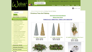 Worth Imports Wholesale Artificial Christmas Trees And Tabletop - small artificial christmas trees bulk