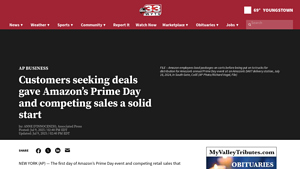 Customers seeking deals gave Amazon's Prime Day and competing ... - amazon sunglasses bulk