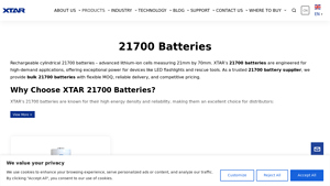 Bulk 21700 Batteries Wholesaler | High Quality & Safe - XTAR - 21700 battery bulk