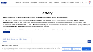 Lithium Ion Battery Wholesale | Rechargeable Cylindrical - XTAR - 18650 lithium battery bulk