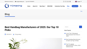 Best Handbag Manufacturers of 2025: Our Top 10 Picks - YC Bag Making - gfg bag manufacturer