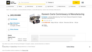 Kareem Carts Commissary & Manufacturing in Los Angeles , CA - kareem carts food truck manufacturer