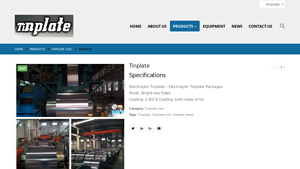 tinplate and tin free steel manufacturer - tinplate sheet factory