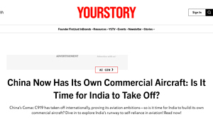 China Now Has Its Own Commercial Aircraft: Is It Time for ... - YourStory - chinese airplane manufacturer