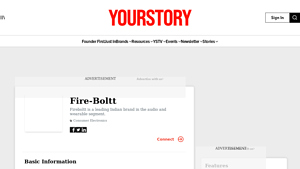 Fire-Boltt Company Profile Funding & Investors | YourStory - smart watch fire boltt company