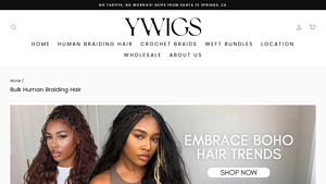 Buy Ywigs Bulk Human Braiding Hair for Stylish Looks - human hair bulk