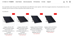 Zamp Solar LEGACY Portable Kits - Made in the USA - foldable solar panel factory