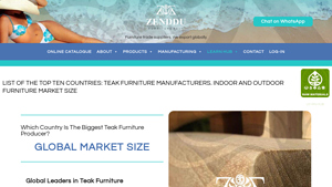 Top 10 Countries for Teak Furniture Manufacturers 2025 - Zenddu - teak furniture factory