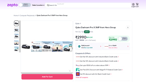 Buy Qubo Dashcam Pro X 3MP from Hero Group Online - Zepto - qubo dash cam company