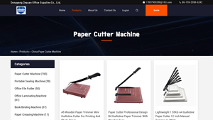 Paper Cutter Machine - Dongyang Zequan Office Supplies Co., Ltd. - paper cutting machine factory