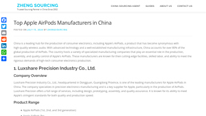 Top Apple AirPods Manufacturers in China - Zheng Sourcing - chinese airppod manufacturer