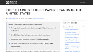 The 10 Largest Toilet Paper Brands In The United States - toilet paper manufacturer