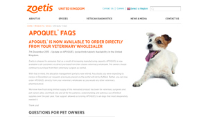 APOQUEL® FAQs | Zoetis UK - apoquel manufacturer