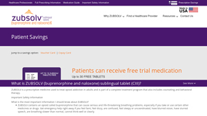 Patient Savings | ZUBSOLV® (buprenorphine and naloxone) sublingual ... - suboxone manufacturer