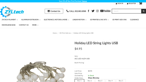 Holiday LED String Lights USB - ZYLtech Engineering, LLC - led string lights bulk