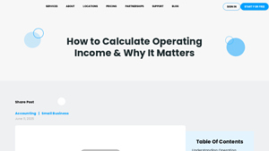 Screenshot of How to Calculate Operating Income & Why It Matters