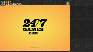 Screenshot of Crossword 247 - Play Free Crossword Puzzles Online