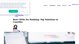 Screenshot of Best CRMs for Banking & Credit Unions - 360 View CRM