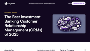 Screenshot of The Best Investment Banking Customer Relationship Management ...