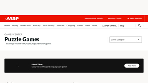 Screenshot of Free Puzzles and Games for You To Play Today - AARP