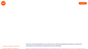 Screenshot of How to Choose the Best CRM for Nonprofit Organizations