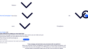 Screenshot of Sales CRM Pipeline Automation Platform - ActiveCampaign