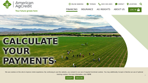 Screenshot of Finance Land Calculator - American AgCredit