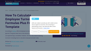 Screenshot of How To Calculate Employee Turnover Rate [FREE Template] - AIHR