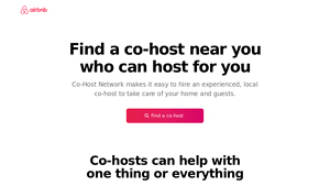 Screenshot of Find an Airbnb co-host to help manage your home