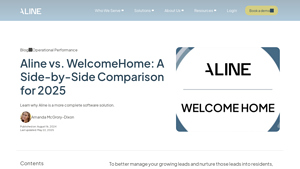 Screenshot of Aline vs. WelcomeHome: A Side-by-Side Comparison for 2025