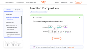 Screenshot of Function Composition | Almost Fun