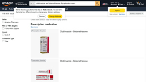Screenshot of Clotrimazole And Betamethasone Dipropionate Cream - Amazon.com