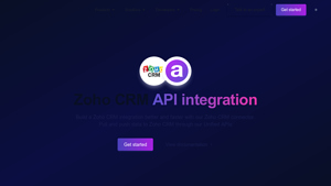 Screenshot of Zoho CRM API integration - Apideck