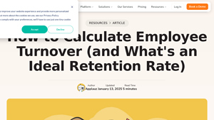Screenshot of How to Calculate Employee Turnover (and What's an Ideal ...
