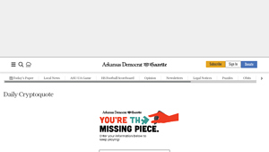 Screenshot of Daily Cryptoquote | The Arkansas Democrat-Gazette