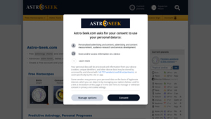 Screenshot of Astro-Seek.com: Free Astrology 2025, Online Horoscopes