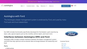 Screenshot of Software for Ford Dealerships | Autologica Sky DMS