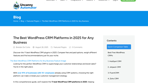 Screenshot of The Best WordPress CRM Platforms in 2025 for Any Business
