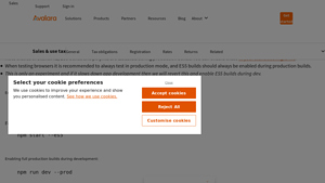 Screenshot of 2025 Connecticut Sales Tax Calculator & Rates - Avalara