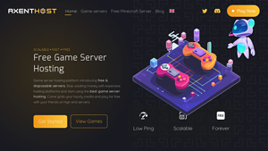 Screenshot of AxentHost - The Best Game Server Hosting | AxentHost