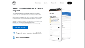Screenshot of BATS - All-in-one Auto Transport CRM - Bats Rocks