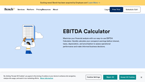 Screenshot of EBITDA Calculator | Measure Business Performance