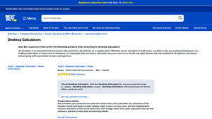 Screenshot of Desktop Calculators - Best Buy