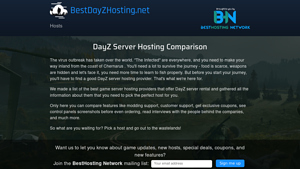 Screenshot of Top 20 DayZ Server Hosting Providers - Updated 2022